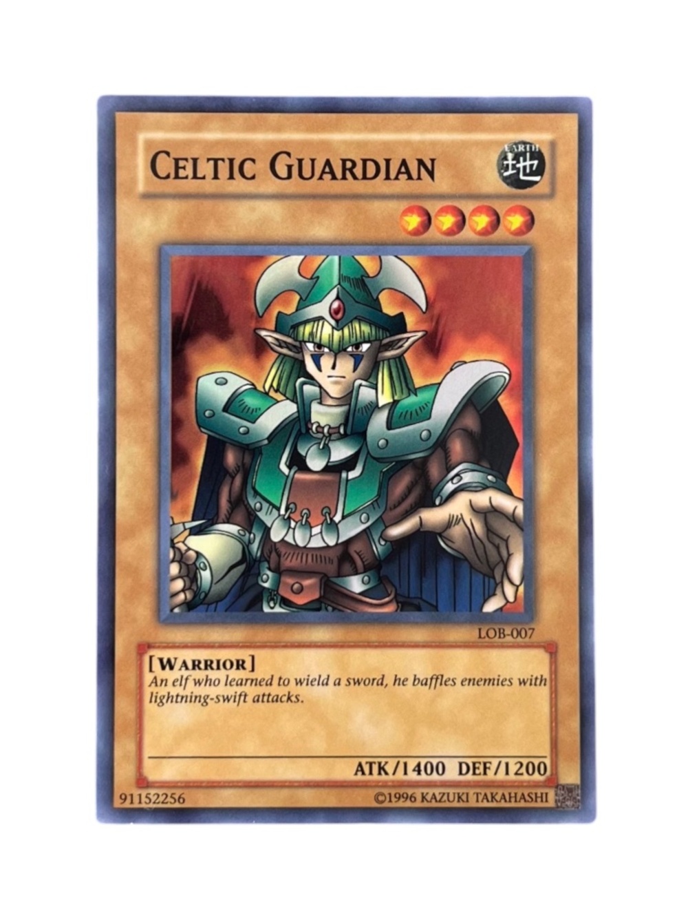 Celtic Guardian - Original - LOB-007 - Super Rare - Unlimited NM - Yu-Gi-Oh!